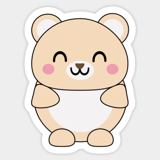 Cute Kawaii Baby Bear Sticker